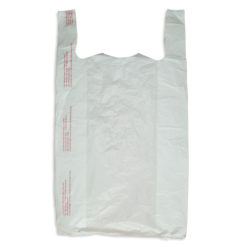 Case of 1000 12”W x 3”D x 18”H SSWBasics Medium High Density White Plastic Merchandise Bags 