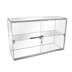 Acrylic Security Case with Sliding Back Door