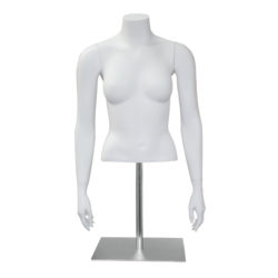 NEW 5 ft 5 in Headless Female Mannequin Matte White Body Form Torso STW115WT 