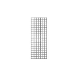Chrome Pack of 4 KC Store Fixtures A04237 Gridwall Panel 1 W x 6 H 