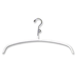 17″ White Rubber Coated Sweater Hanger