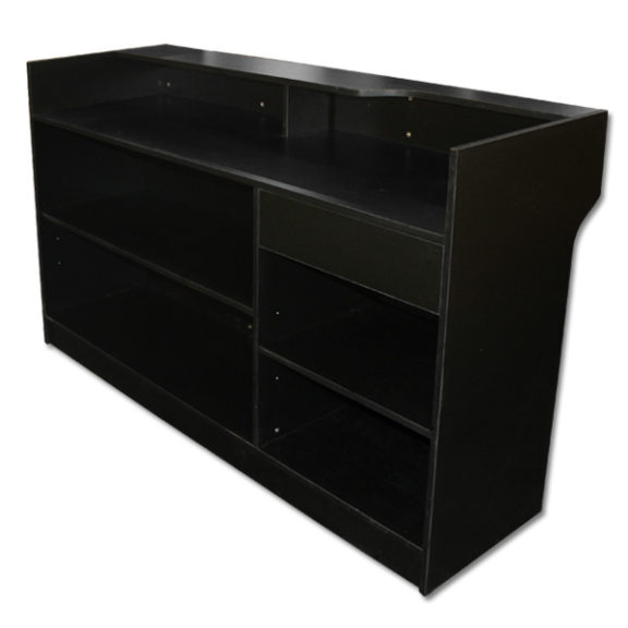 6′ Ledgetop Counter with Slatwall Front 6