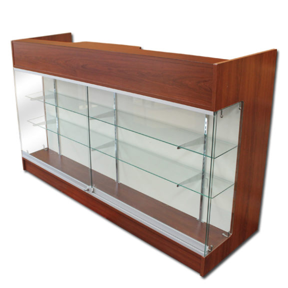 6′ Ledgetop Counter with Showcase Front 7