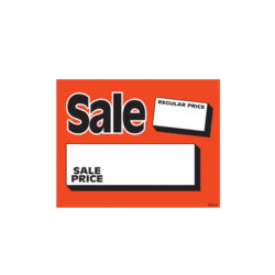 “Regular Price, Sale Price” Promotional Sign
