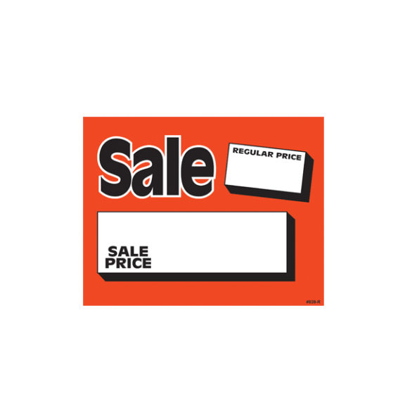 “Regular Price, Sale Price” Promotional Sign 5