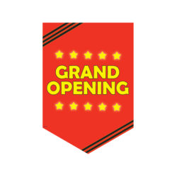 Red “GRAND OPENING” Pennant