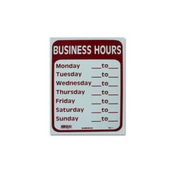 Business Hour Sign
