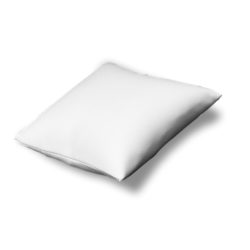 White Leatherette Display Pillow