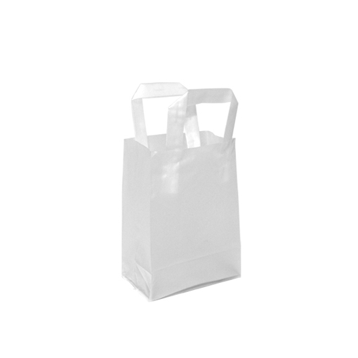 Soft Loop Handle Frosted Bag – 5″ x 7″ x 3″ 4