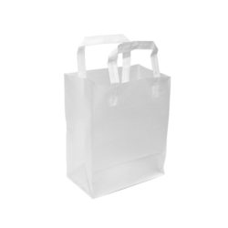 Soft Loop Handle Frosted Bag – 8″ x 10″ x 5″