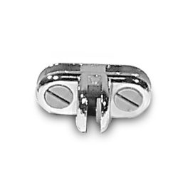 3 Way Glass Connector- Chrome