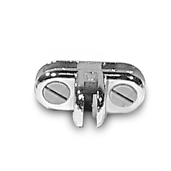 3 Way Glass Connector- Chrome 5