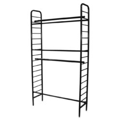 Single Two Tier Wall Unit- Black Ladder System