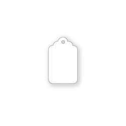 LOT 100 WHITE BLANK 1 3/4"X2 7/8" Unstrung Merchandise Price Tag L RETAIL TAGS 