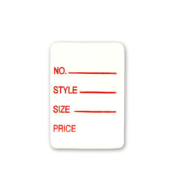 Style and Price Adhesive Tags