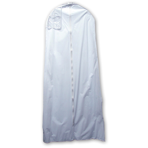 72″ White Zippered Bridal Bag 4