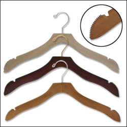 17″ Wood Non Slip Hangers