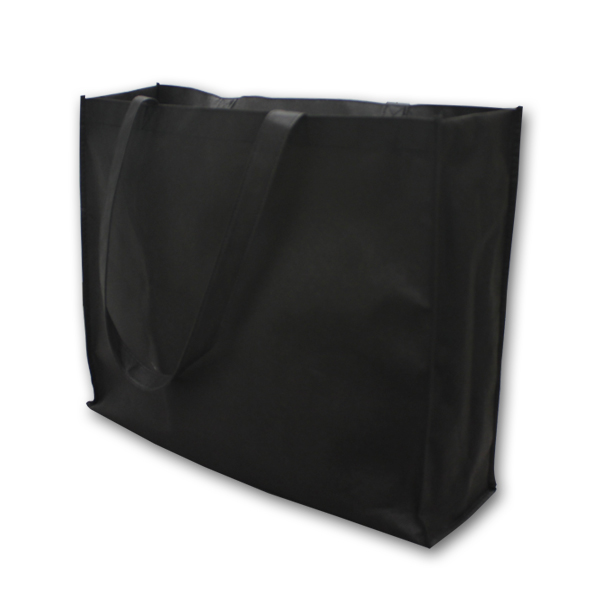 Black Non-Woven Shopping Bag 14″x18″x5″
