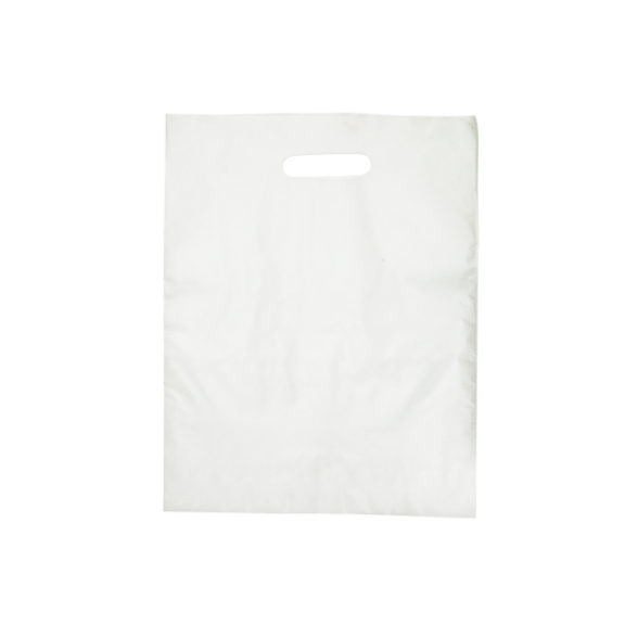 Die Cut Handle Frosted Bag – 12″ x 15″ 5