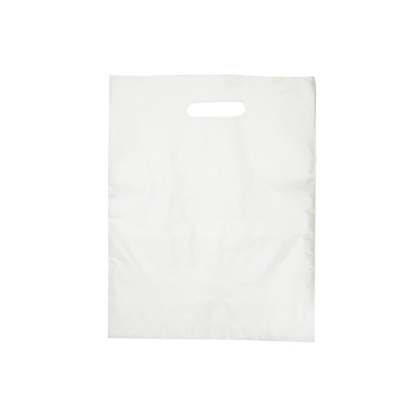 Die Cut Handle Frosted Bag – 12″ x 15″ 4