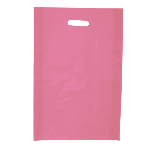Die Cut Handle Frosted Bag – 14″ x 21″ x 3″ 8