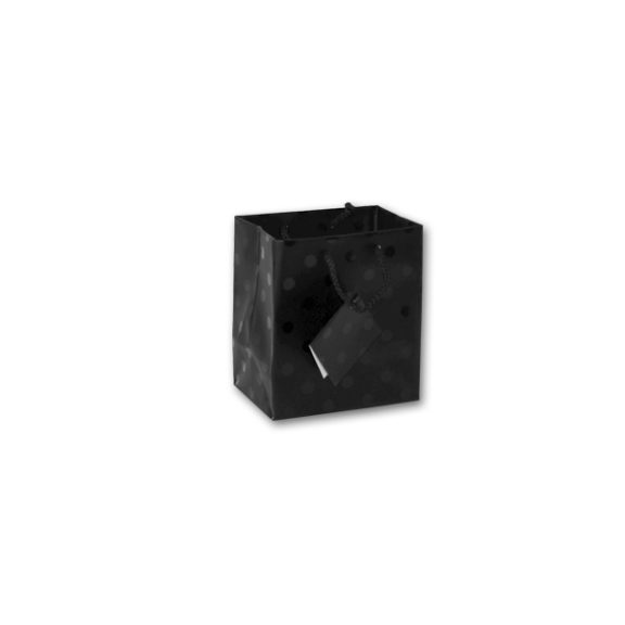 Black Polka Dots Jewelry Euro-Tote Bags 7
