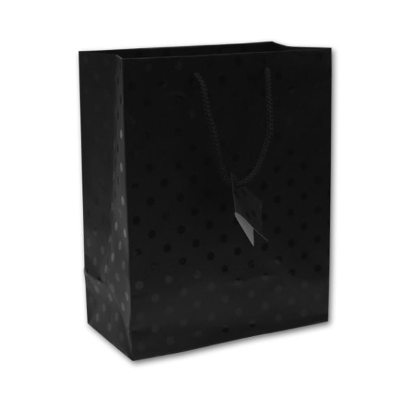 Black Polka Dots Jewelry Euro-Tote Bags 9
