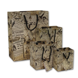 Newsprint Jewelry Euro-Tote Bags