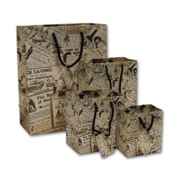 Newsprint Jewelry Euro-Tote Bags 5