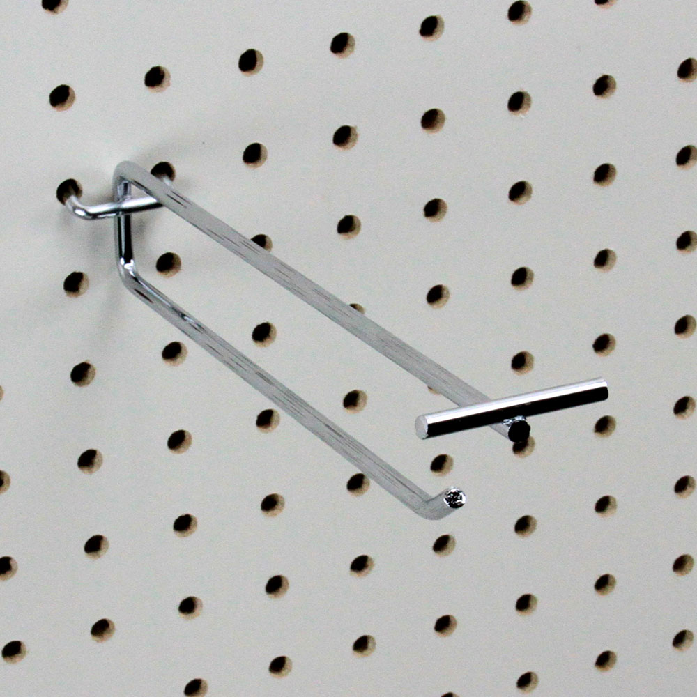 LOT OF 100 Pegboard Slatwall Hooks with Clear Label Holder Price Tag Scanner 12" 