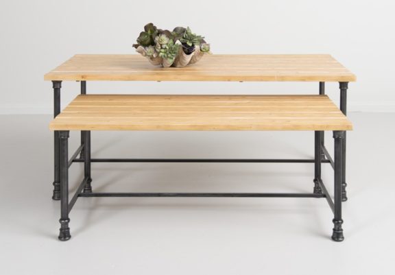 Large Nesting Table-Distressed Pine 6