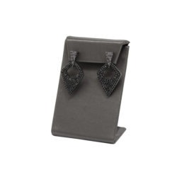 Details about   2 Pc 5-1/2" High Slate Gray Leatherette Single Earring Display Fixture Retail 