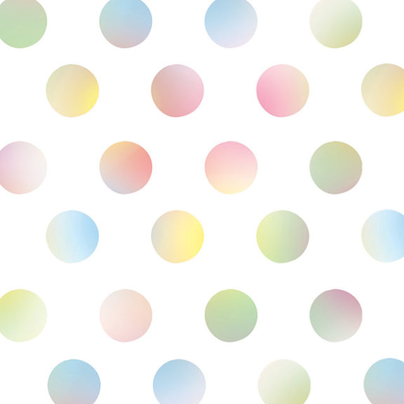 Watercolor Dots – 1″ Diameter 5