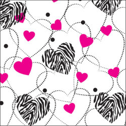 Zebra Hearts Tissue