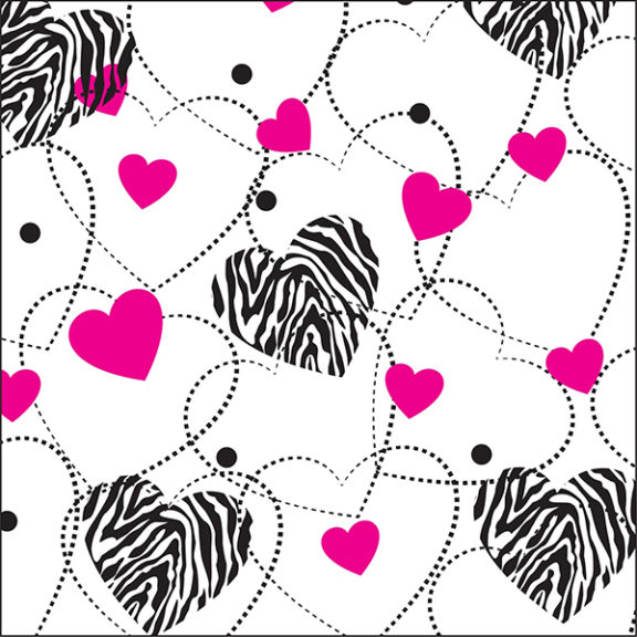 Zebra Hearts Tissue 5