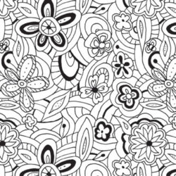 Floral Sketch Tissue
