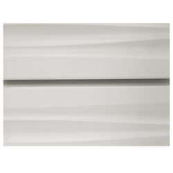 White Wave Slatwall with Metal Inserts