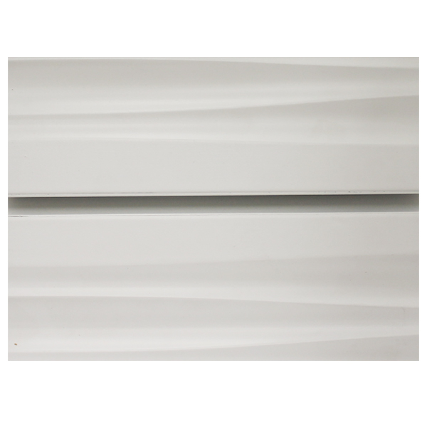 White Wave Slatwall with Metal Inserts 4