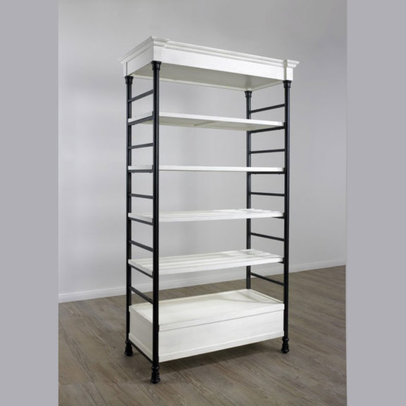 Double Sided Etagere – Single-Distressed White 5