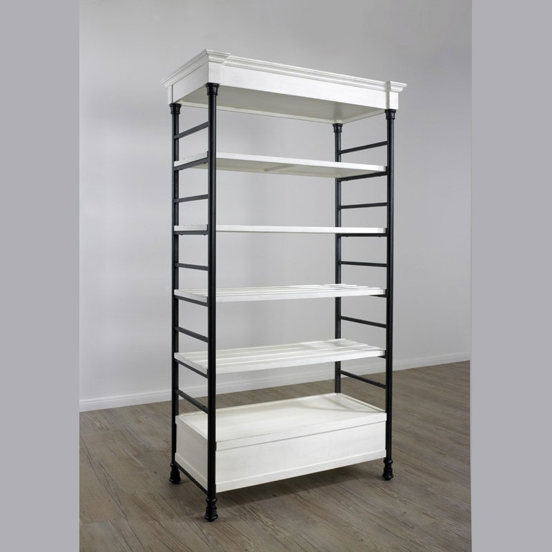 Double Sided Etagere – Single-Distressed White 4