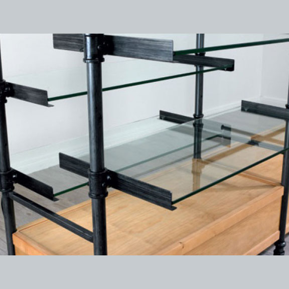 Glass Shelves w/ Brackets 4