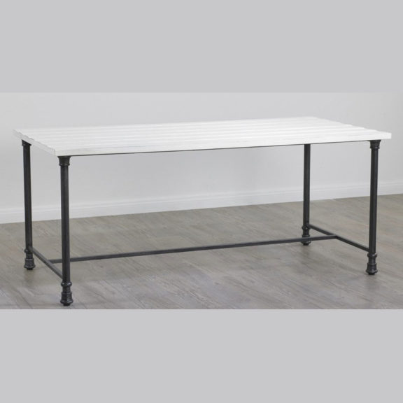 Large Nesting Table-Distressed White 5