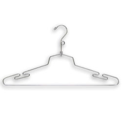 16″ Chrome Lingerie Hangers With or Without Loop 4