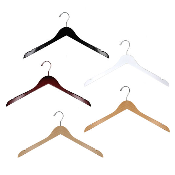 17″ Wood Dress & Top Hanger-HW01 Series. 15