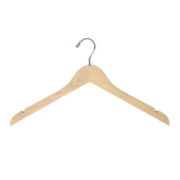 17″ Wood Dress & Top Hanger-HW01 Series. 9