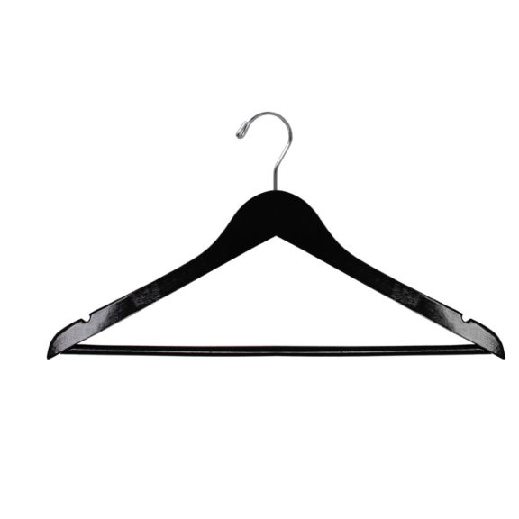 17″ Wood Top Hanger with Pant Bar-HW02 Series 10