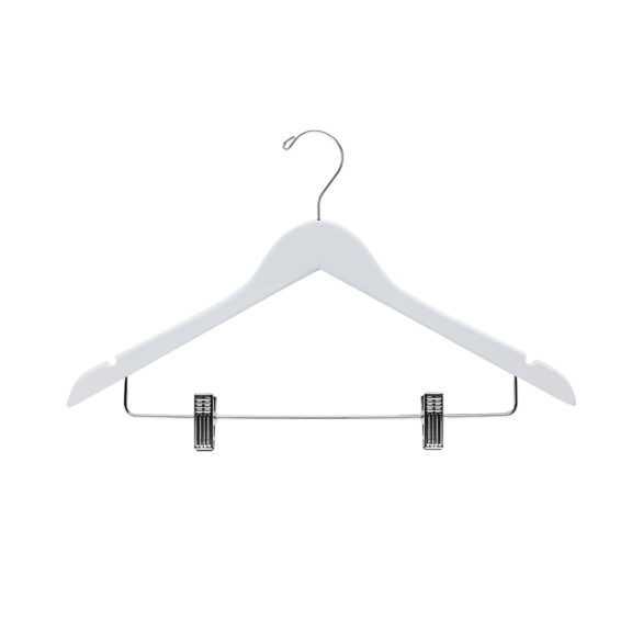 17″ Wood Suit Hanger with Clips-HW03 Series 10