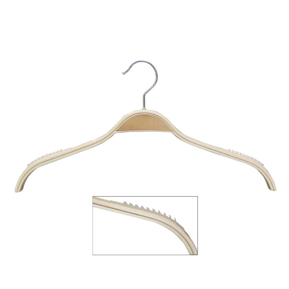 16.5″ Wood Top Hanger with Non Slip Hangers 5