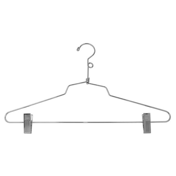 14″ & 16″ Chrome Suit Hangers with Clips 5