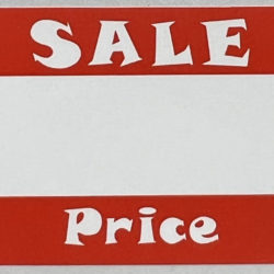 Sale Price Adhesive Tags